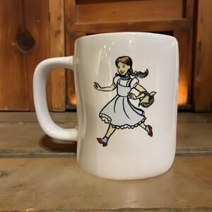 Rae Dunn Dorothy Wizard of Oz “Follow Your Own Path” Ceramic Mug Blue Interior
